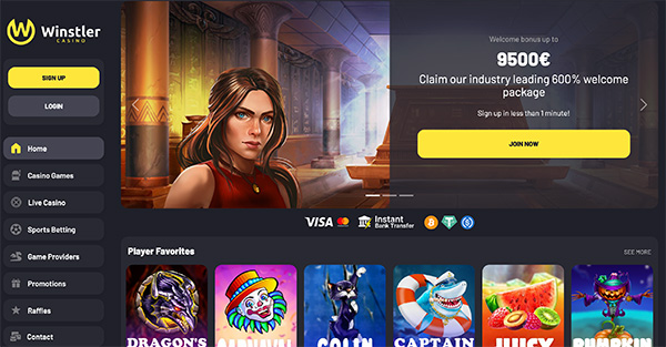 winstler casino page d'accueil