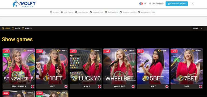 wolfy casino croupier en direct
