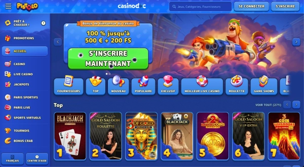 Accueil Pistolo Casino