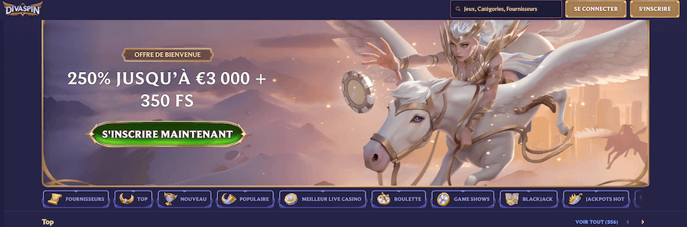 Nouveau casino en ligne divaspin