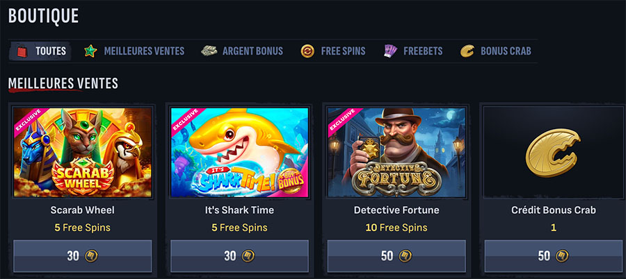 boutique de mafia casino