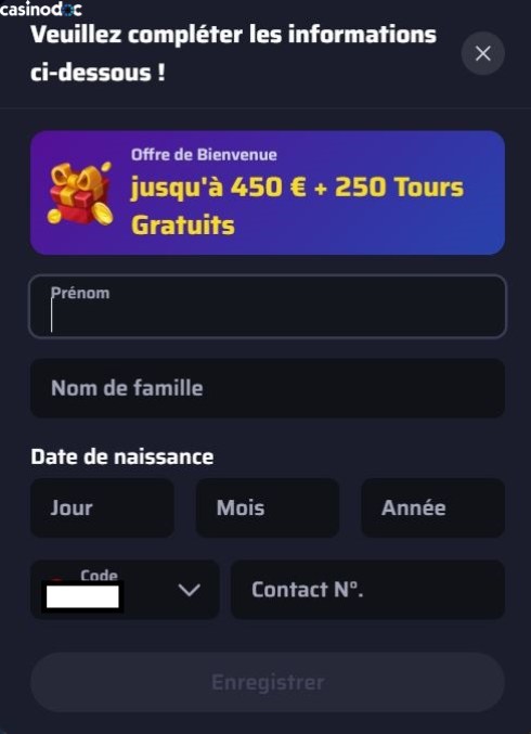 Inscription étape 4 BDMBet