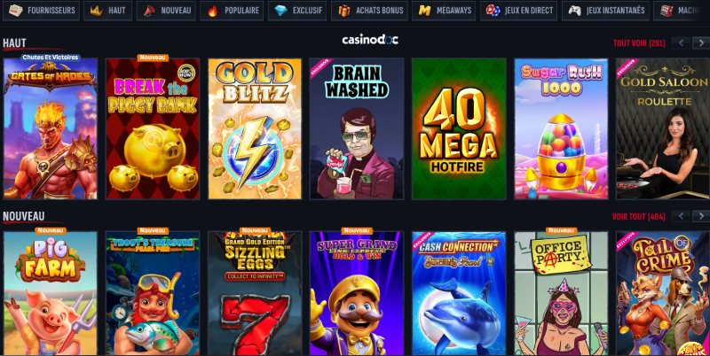 Jeux de casino MafiaCasino