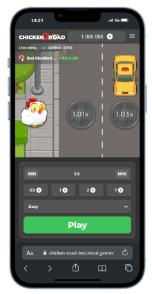 Interface mobile Chicken Road 2