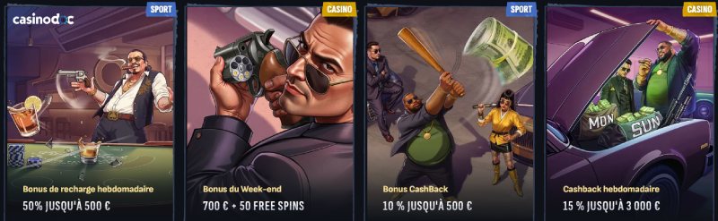 Promotions MafiaCasino