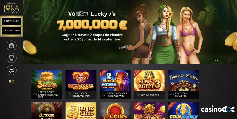 inscription étape 1 joka casino