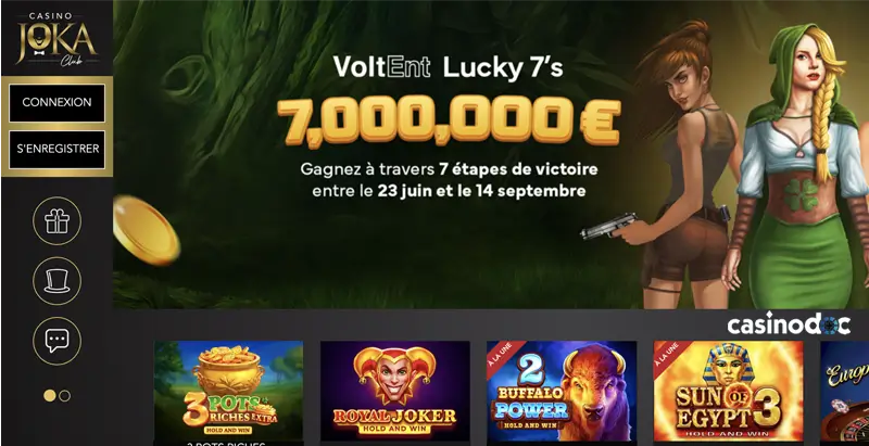 inscription étape 2 joka casino