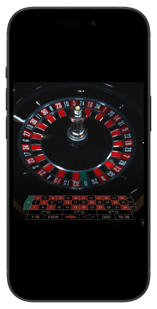 Interface mobile Immersive Roulette