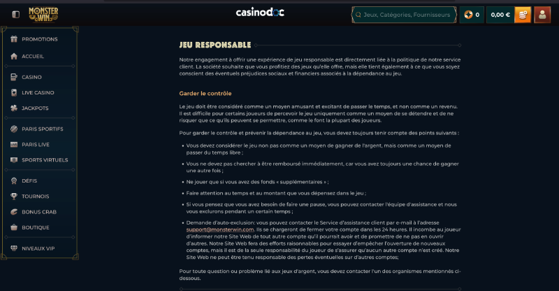licence Monsterwin Casnino