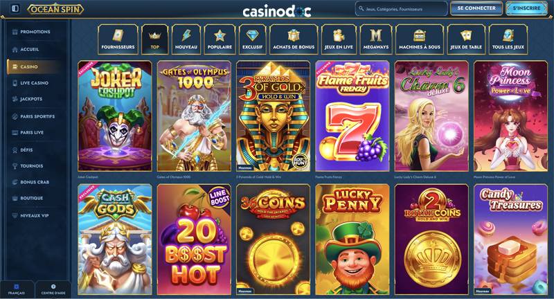 section casino ocean spin casino