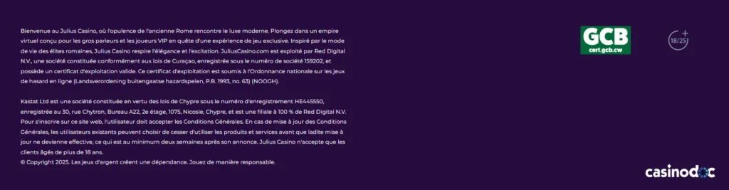 sécurisé julius casino