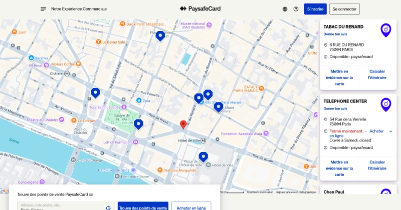trouver un point de vente près de chez vous