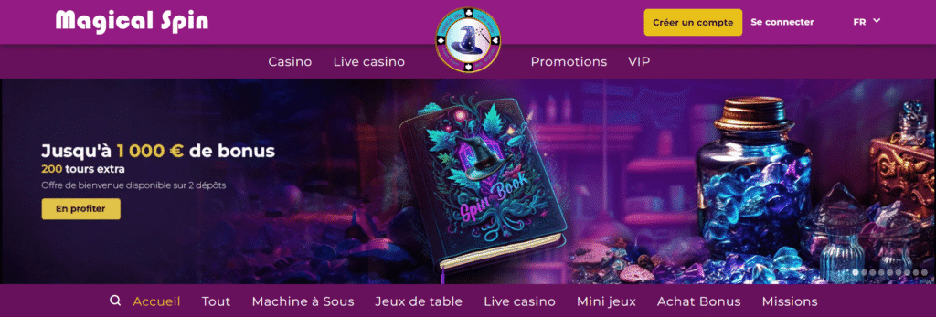 Magical Spin Casino bonus