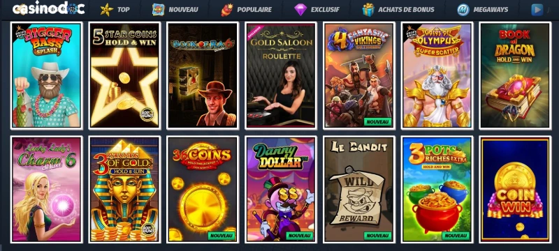 Les jeux casinos sur Allyspin Casino