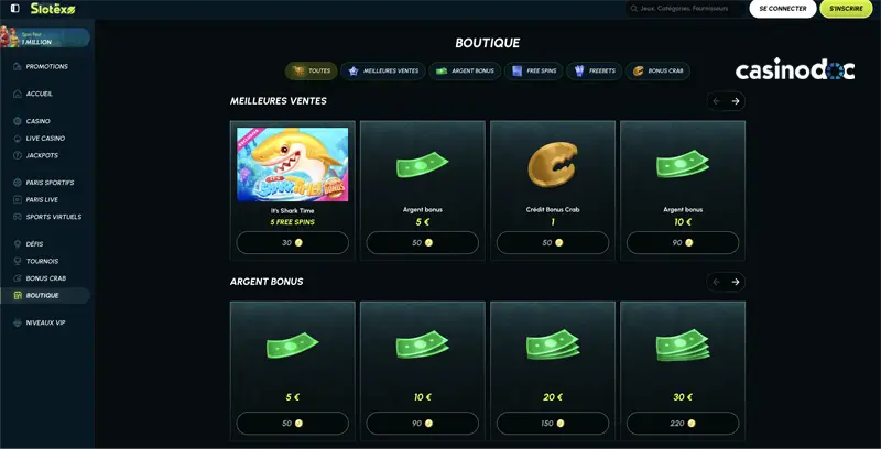 boutique slotexo