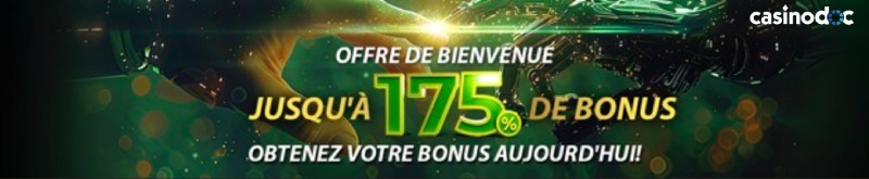Bonus de bienvenue RX Casino