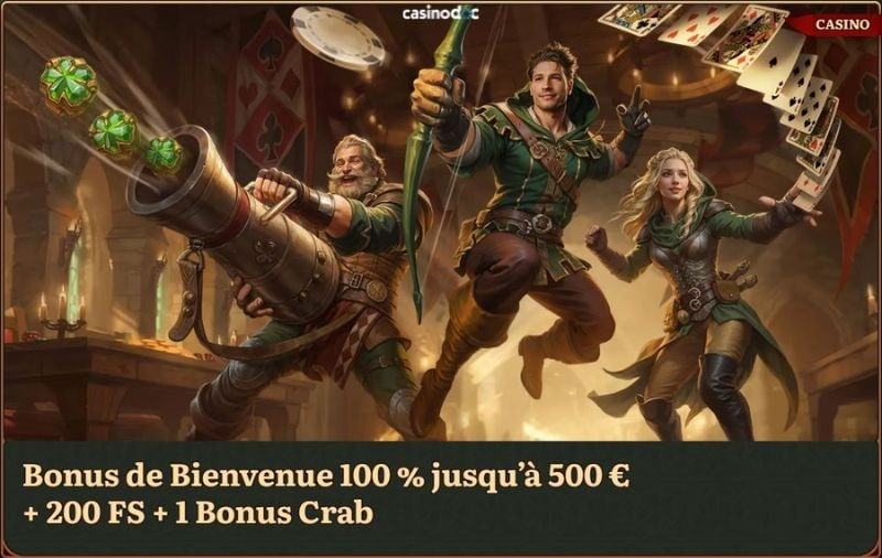 bonus de bienvenue Wild Robin Casino