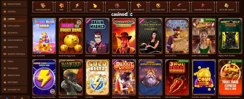 section casino Wild Robin Casino