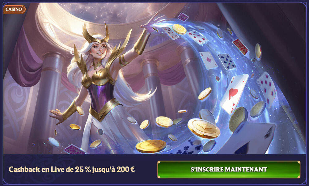 Capture d'écran du cashback en live du casino en ligne Divaspin