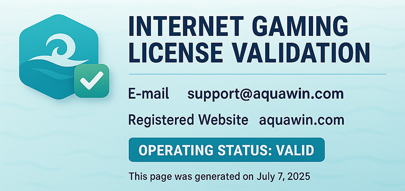 licence aquawin
