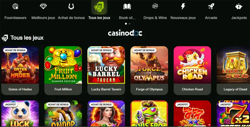 section casino cashwin