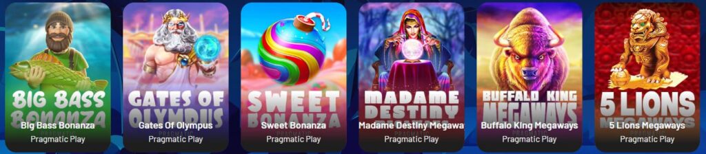 Capture d'écran des slots du casino en ligne Seven casino
