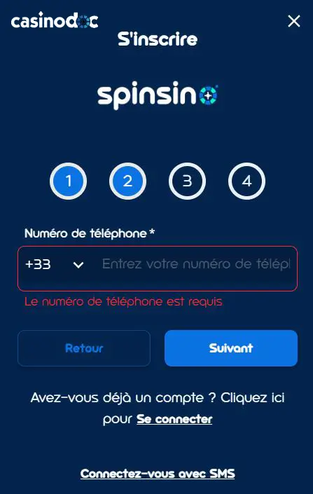 telephone spinsino casino