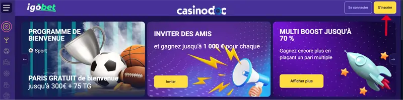 accéder au site de igobet