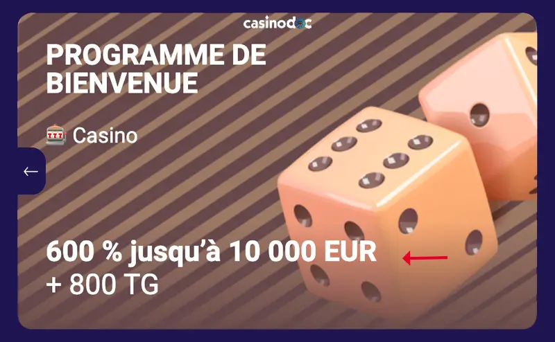 bonus de bienvenue igobet