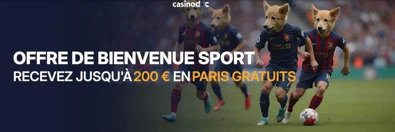 Capture d'écran bonus sport PuppyBet