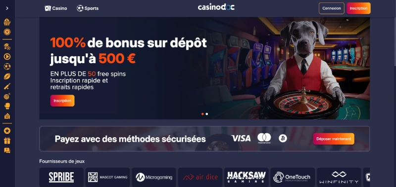 Inscription étape 1 PuppyBet