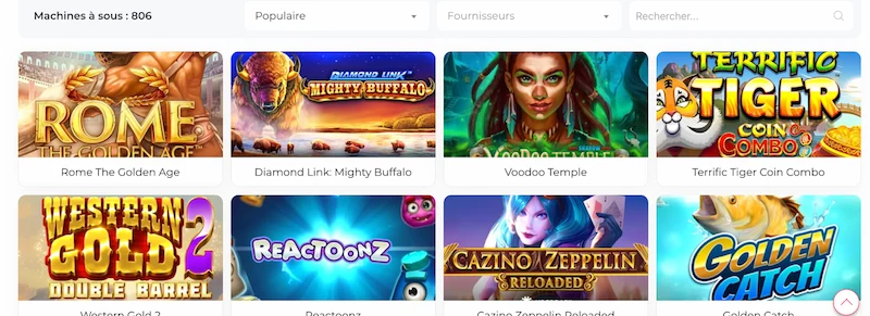 machines à sous gratuites sans téléchargement