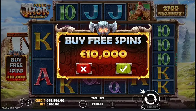 free spins power of thor megaways