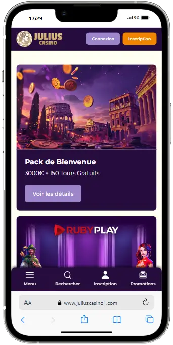 julius caisno casino mobile en ligne