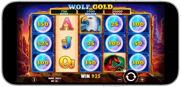 machine à sous mobile wolfy gold