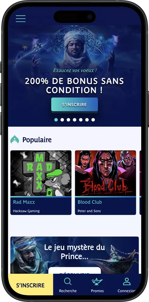 prince ali casino mobile en ligne