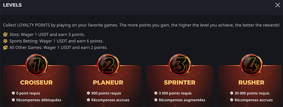 programme vip rewards