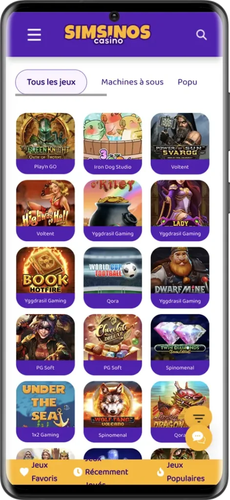simsinos casino mobile en ligne