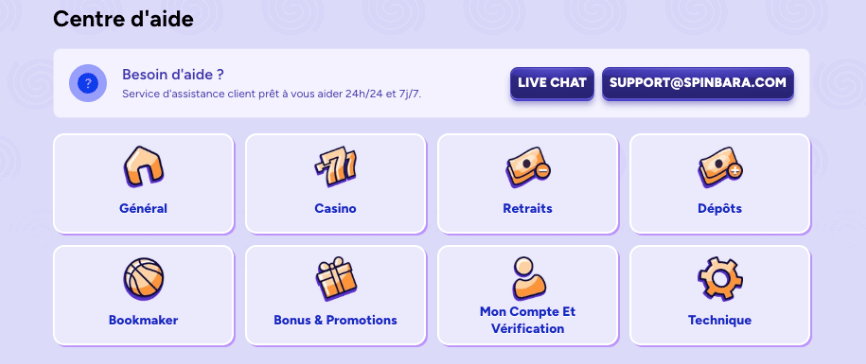 support client spinbara
