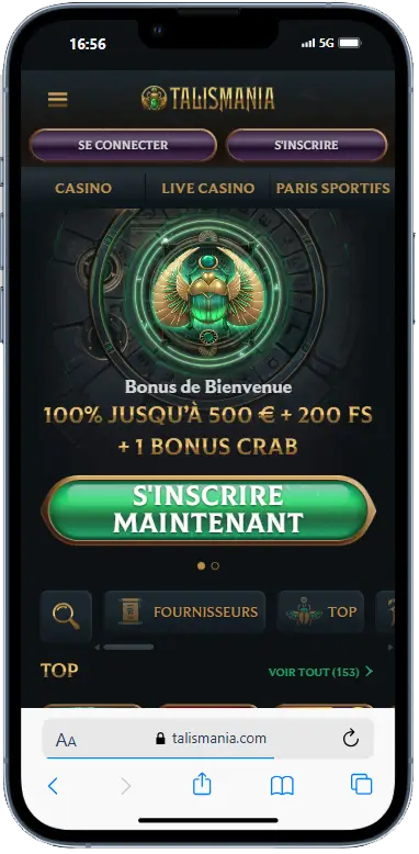 talismania casino mobile en ligne