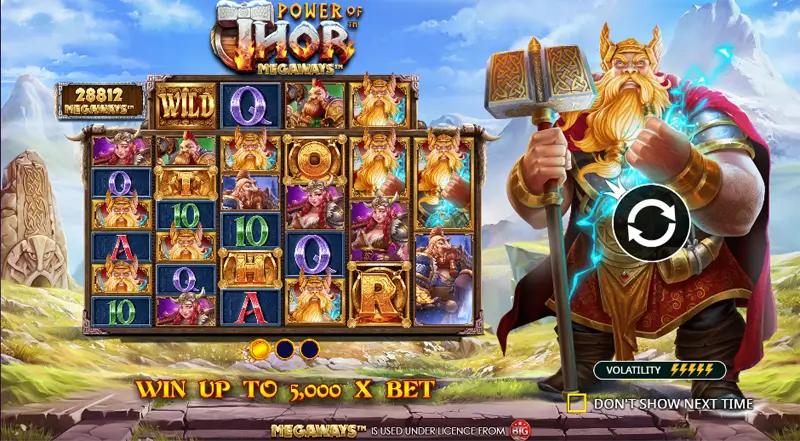 le thème power of thor megaways