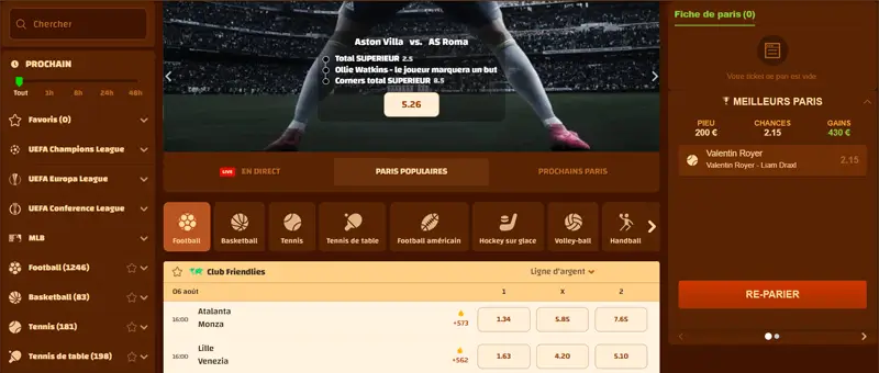 tiki casino paris sportifs