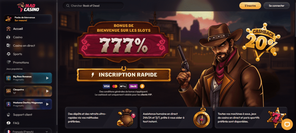 mad casino 20 €