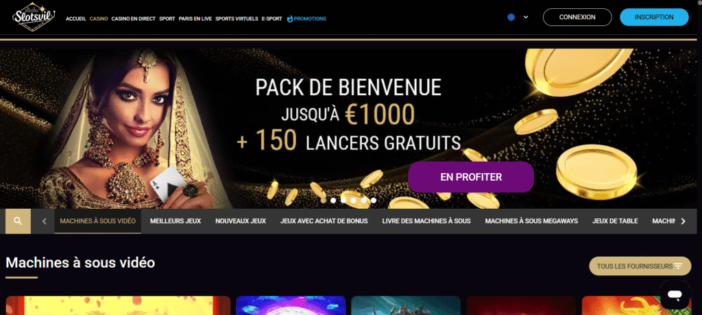slotsvil casino dépôt 20 €