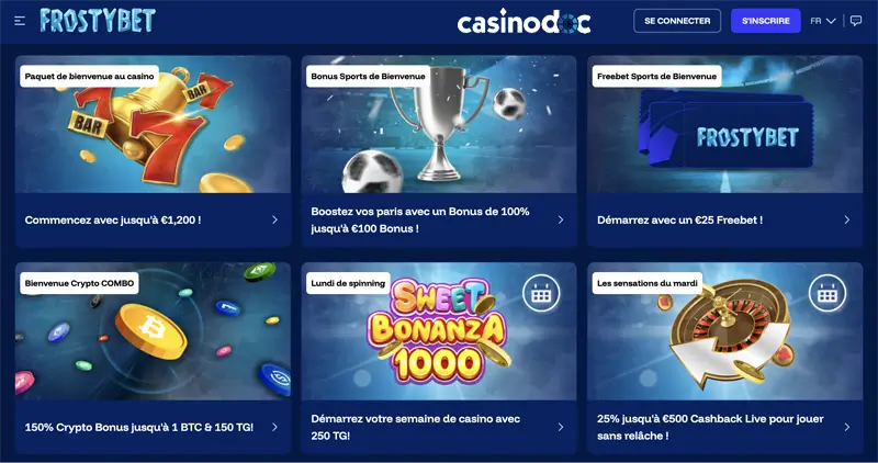 autres promotions frostybet