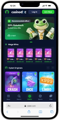 interface mobile Cybet