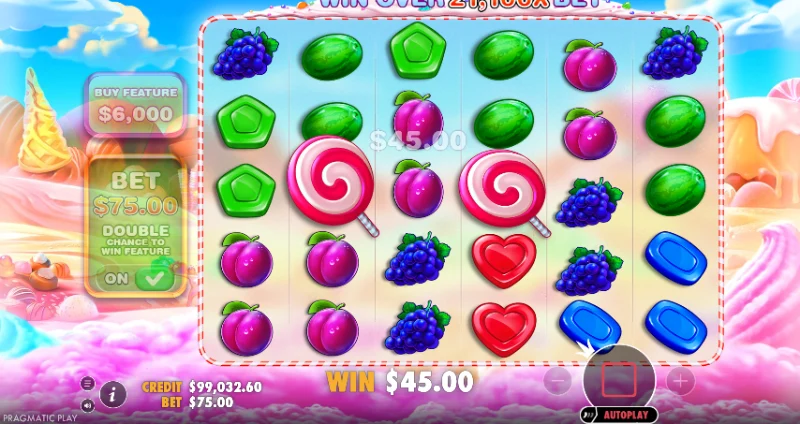 Mécanisme d'avalanche sur Sweet Bonanza
