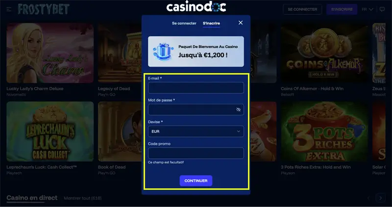 informations frostybet