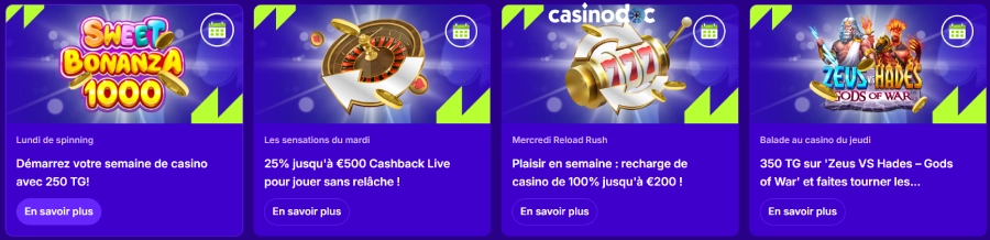 Autres promotions sur Upspinz