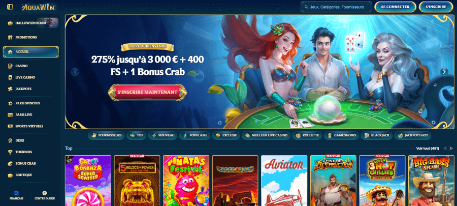 aquawin casino
